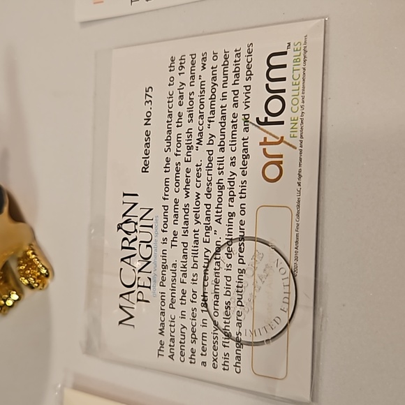 art form Limited Edition Macaroni Penguin Trinket Box Objet d' Art - Picture 9 of 15